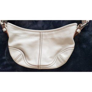 Cream Small Hobo Coach Bag